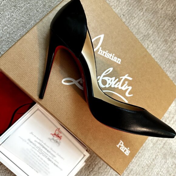 Christian Louboutin Iriza Black Heel Pumps - Picture 14 of 14